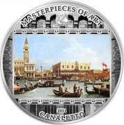 Cook Islands 20 Dollars Canaletto Bucintoro 2011 Proof KM# 1404 MASTERPIECES OF ART 2011 CANALETTO coin reverse Cook Islands 20 Dollars Canaletto Bucintoro 2011 Proof KM# 1404 MASTERPIECES OF ART 2011 CANALETTO coin reverse