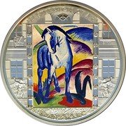 Cook Islands 20 Dollars Franz Marc. Blue Horse I 2011 Proof KM# 1403 MASTERPIECES OF ART 2011 FRANZ MARC coin reverse Cook Islands 20 Dollars Franz Marc. Blue Horse I 2011 Proof KM# 1403 MASTERPIECES OF ART 2011 FRANZ MARC coin reverse