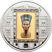 Cook Islands 20 Dollars Nefertiti 2012 Proof KM# 1397 MASTERPIECES OF ART 2012 NEFERTITI coin reverse Cook Islands 20 Dollars Nefertiti 2012 Proof KM# 1397 MASTERPIECES OF ART 2012 NEFERTITI coin reverse