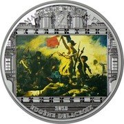 Cook Islands 20 Dollars Eugene Delacroix. Liberty Leading the People 2013 Proof KM# 1654 MASTERPIECES OF ART 2013 EUGÈNE DELACROIX coin reverse Cook Islands 20 Dollars Eugene Delacroix. Liberty Leading the People 2013 Proof KM# 1654 MASTERPIECES OF ART 2013 EUGÈNE DELACROIX coin reverse