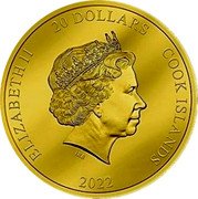 Cook Islands 20 Dollars (3th. Anni. of the Enthronement of the Japanese Emperor.Izumo Taisha) IRB ELIZABETH II 20 DOLLARS COOK ISLANDS 2022 coin obverse Cook Islands 20 Dollars (3th. Anni. of the Enthronement of the Japanese Emperor.Izumo Taisha) IRB ELIZABETH II 20 DOLLARS COOK ISLANDS 2022 coin obverse