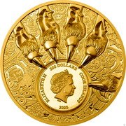 Cook Islands 200 Dollars (Nature Kings - Lion King of the South) IRB ELIZABETH II 200 DOLLARS COOK ISLANDS 2023 coin obverse Cook Islands 200 Dollars (Nature Kings - Lion King of the South) IRB ELIZABETH II 200 DOLLARS COOK ISLANDS 2023 coin obverse