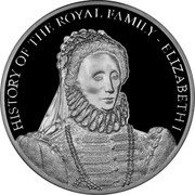 Cook Islands 25 Dollars Queen Elizabeth I 2008 Proof KM# 1628 HISTORY OF THE ROYAL FAMILY - ELIZABETH I coin reverse Cook Islands 25 Dollars Queen Elizabeth I 2008 Proof KM# 1628 HISTORY OF THE ROYAL FAMILY - ELIZABETH I coin reverse