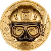 Cook Islands 250 Dollars (Real Hero - Coast Guard) COAST GUARD RESCUE REAL HERO coin reverse