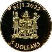 Fiji 5 Dollars (100th Anniversary of the Lincoln Memorial) FIJI 2022 REREVAKA NA KALOU KA DOKA NA TUI 5 DOLLARS coin obverse Fiji 5 Dollars (100th Anniversary of the Lincoln Memorial) FIJI 2022 REREVAKA NA KALOU KA DOKA NA TUI 5 DOLLARS coin obverse