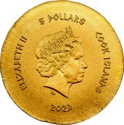 Cook Islands 5 Dollars Charles III Wine Grapes. Naxos 2023  Silk Finish ELIZABETH II 5 DOLLARS COOK ISLANDS IRB 2023 coin obverse Cook Islands 5 Dollars Charles III Wine Grapes. Naxos 2023  Silk Finish ELIZABETH II 5 DOLLARS COOK ISLANDS IRB 2023 coin obverse