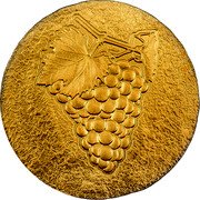 Cook Islands 5 Dollars Charles III Wine Grapes. Naxos 2023  Silk Finish  coin reverse Cook Islands 5 Dollars Charles III Wine Grapes. Naxos 2023  Silk Finish  coin reverse