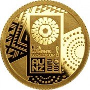 Cook Islands 5 Dollars (FIFA Women's World Cup 2023) 2023 AU FIFA WOMEN'S WORLD CUP NZ TM coin reverse