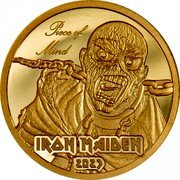 Cook Islands 5 Dollars (Iron Maiden - Piece of Mind) 2023 IRON MAIDEN PIECE OF MIND coin reverse Cook Islands 5 Dollars (Iron Maiden - Piece of Mind) 2023 IRON MAIDEN PIECE OF MIND coin reverse