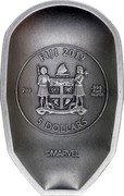 Fiji 5 Dollars Ironman Mask 2019  High Relief FIJI 2019 2 OZ .999 FINE SILVER 5 DOLLARS ©MARVEL coin obverse Fiji 5 Dollars Ironman Mask 2019  High Relief FIJI 2019 2 OZ .999 FINE SILVER 5 DOLLARS ©MARVEL coin obverse