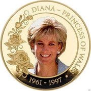Cook Islands 5 Dollars (Princess Diana 60th Birth Anniversary) DIANA - PRINCESS OF WALES 1961 - 1997 coin reverse Cook Islands 5 Dollars (Princess Diana 60th Birth Anniversary) DIANA - PRINCESS OF WALES 1961 - 1997 coin reverse