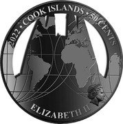 Cook Islands 50 Cents Barcelona. La Sagrada Familia. 2022 In Sets only 2022 50 CENTS COOK ISLANDS ELIZABETH II coin obverse Cook Islands 50 Cents Barcelona. La Sagrada Familia. 2022 In Sets only 2022 50 CENTS COOK ISLANDS ELIZABETH II coin obverse