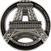 Cook Islands 50 Cents Eiffel Tower 2022 In Sets only EIFFEL TOWER LANDMARKS OF THE WORLD PARIS coin reverse Cook Islands 50 Cents Eiffel Tower 2022 In Sets only EIFFEL TOWER LANDMARKS OF THE WORLD PARIS coin reverse