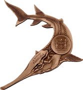 Fiji 50 Cents Extinct Animal. Chinese Paddlefish 2023 FIJI 2023 50 CENTS CHINESE PADDLEFISH coin obverse Fiji 50 Cents Extinct Animal. Chinese Paddlefish 2023 FIJI 2023 50 CENTS CHINESE PADDLEFISH coin obverse