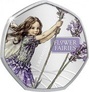 Cook Islands 50 Cents (Flower Fairies - Lavender) FLOWER FAIRIES TM LAVENDER coin reverse Cook Islands 50 Cents (Flower Fairies - Lavender) FLOWER FAIRIES TM LAVENDER coin reverse