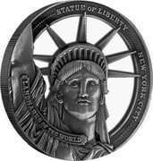 Cook Islands 50 Cents Statue of Liberty. New York City 2022 In Sets only LANDMARKS OF THE WORLD NEW YORK CITY STATUE OF LIBERTY coin reverse Cook Islands 50 Cents Statue of Liberty. New York City 2022 In Sets only LANDMARKS OF THE WORLD NEW YORK CITY STATUE OF LIBERTY coin reverse