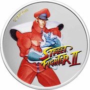 Fiji 50 Cents Street Fighter II. M Bison 2021 Proof STREET FIGHTER II CAPCOM coin reverse Fiji 50 Cents Street Fighter II. M Bison 2021 Proof STREET FIGHTER II CAPCOM coin reverse