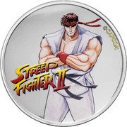 Fiji 50 Cents Street Fighter II. Ryu 2021 Proof STREET FIGHTER II ©CAPCOM coin reverse Fiji 50 Cents Street Fighter II. Ryu 2021 Proof STREET FIGHTER II ©CAPCOM coin reverse