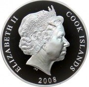 Cook Islands 50 Dollars Tales of the Caribbean 2008 KM# 800 ELIZABETH II COOK ISLANDS IRB 2008 coin obverse Cook Islands 50 Dollars Tales of the Caribbean 2008 KM# 800 ELIZABETH II COOK ISLANDS IRB 2008 coin obverse