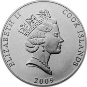 Cook Islands 50 Dollars Bounty 2009 KM# 1234 50 DOLLARS 1 OZ FINE PALLADIUM .9995 coin reverse