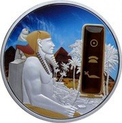 Fiji 50 Dollars Khefre 2013 Proof  coin reverse Fiji 50 Dollars Khefre 2013 Proof  coin reverse