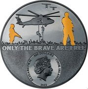 Cook Islands 500 Dollars (Real Hero - Special Forces) IRB ELIZABETH II 500 DOLLARS COOK ISLANDS 2022 coin obverse Cook Islands 500 Dollars (Real Hero - Special Forces) IRB ELIZABETH II 500 DOLLARS COOK ISLANDS 2022 coin obverse