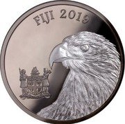 Fiji Five Dollars (Blackened Eagle) FIJI 2019 coin obverse Fiji Five Dollars (Blackened Eagle) FIJI 2019 coin obverse