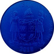 Fiji Half Dollar Air Industry 2018  FIJI 2018 10G TI 990 REREVAKA NA KALOU KA DOKA NA TUI coin obverse Fiji Half Dollar Air Industry 2018  FIJI 2018 10G TI 990 REREVAKA NA KALOU KA DOKA NA TUI coin obverse