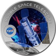 Fiji Half Dollar (Hubble Telescope) KM# 1055 HUBBLE SPACE TELESCOPE NASA coin reverse Fiji Half Dollar (Hubble Telescope) KM# 1055 HUBBLE SPACE TELESCOPE NASA coin reverse