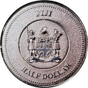 Fiji Half Dollar Light-up Iron Man 2017  FIJI HALF DOLLAR coin obverse Fiji Half Dollar Light-up Iron Man 2017  FIJI HALF DOLLAR coin obverse