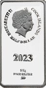 Cook Islands Half Dollar Fellowship of the Ring. Frodo 2023 IRB ELIZABETH II COOK ISLANDS HALF DOLLAR 2023 2.5 G FINE SILVER 999 coin obverse Cook Islands Half Dollar Fellowship of the Ring. Frodo 2023 IRB ELIZABETH II COOK ISLANDS HALF DOLLAR 2023 2.5 G FINE SILVER 999 coin obverse