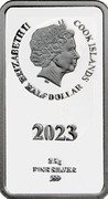Cook Islands Half Dollar (Lord of the Rings - Fellowship of thr Ring - Galadriel) IRB ELIZABETH II COOK ISLANDS HALF DOLLAR 2023 2.5 G FINE SILVER 999 coin obverse Cook Islands Half Dollar (Lord of the Rings - Fellowship of thr Ring - Galadriel) IRB ELIZABETH II COOK ISLANDS HALF DOLLAR 2023 2.5 G FINE SILVER 999 coin obverse