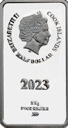 Cook Islands Half Dollar (Lord of the Rings - Fellowship of thr Ring - Gimli) IRB ELIZABETH II COOK ISLANDS HALF DOLLAR 2023 2.5 G FINE SILVER 999 coin obverse Cook Islands Half Dollar (Lord of the Rings - Fellowship of thr Ring - Gimli) IRB ELIZABETH II COOK ISLANDS HALF DOLLAR 2023 2.5 G FINE SILVER 999 coin obverse