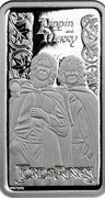 Cook Islands Half Dollar (Lord of the Rings - Fellowship of thr Ring - Pippin & Merry) PIPPIN AND MERRY THE LORD OF THE RINGS TM © NLP coin reverse Cook Islands Half Dollar (Lord of the Rings - Fellowship of thr Ring - Pippin & Merry) PIPPIN AND MERRY THE LORD OF THE RINGS TM © NLP coin reverse