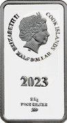 Cook Islands Half Dollar (Lord of the Rings - Fellowship of thr Ring - Samwise) IRB ELIZABETH II COOK ISLANDS HALF DOLLAR 2023 2.5 G FINE SILVER 999 coin obverse Cook Islands Half Dollar (Lord of the Rings - Fellowship of thr Ring - Samwise) IRB ELIZABETH II COOK ISLANDS HALF DOLLAR 2023 2.5 G FINE SILVER 999 coin obverse