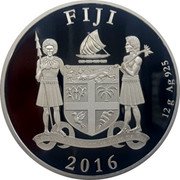 Fiji Half Dollar (Passat Barque) FIJI 12 G AG 925 2016 coin obverse