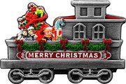 Fiji Half Dollar (Santa Express. Caboose) MERRY CHRISTMAS coin reverse Fiji Half Dollar (Santa Express. Caboose) MERRY CHRISTMAS coin reverse