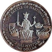 Fiji One Dollar (Battle of Hastings) THE BATTLE OF HASTINGS 1066 WILLIAM THE CONQUEROR ONE DOLLAR coin reverse Fiji One Dollar (Battle of Hastings) THE BATTLE OF HASTINGS 1066 WILLIAM THE CONQUEROR ONE DOLLAR coin reverse