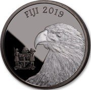 Fiji One Dollar (Blackened Eagle) FIJI 2019 coin obverse Fiji One Dollar (Blackened Eagle) FIJI 2019 coin obverse