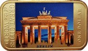Fiji One Dollar Brandenburg Gate. Berlin 2015  ONE DOLLAR BERLIN GREAT CITIES OF THE WORLD coin reverse Fiji One Dollar Brandenburg Gate. Berlin 2015  ONE DOLLAR BERLIN GREAT CITIES OF THE WORLD coin reverse