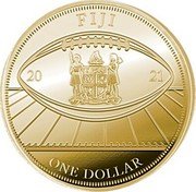 Fiji One Dollar (Buccaneers Super Bowl LV Champions. Tom Brady) FIJI ONE DOLLAR 20 21 coin obverse Fiji One Dollar (Buccaneers Super Bowl LV Champions. Tom Brady) FIJI ONE DOLLAR 20 21 coin obverse