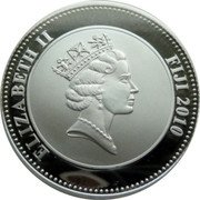 Fiji One Dollar Charles II. Restoration of the Monarchy 2010  Proof ELIZABETH II FIJI 2010 coin obverse Fiji One Dollar Charles II. Restoration of the Monarchy 2010  Proof ELIZABETH II FIJI 2010 coin obverse