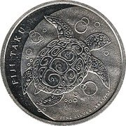 Fiji One Dollar (Hawksbill Taku Turtle) FIJI TAKU FINE SILVER .999 1/2 OZ coin reverse Fiji One Dollar (Hawksbill Taku Turtle) FIJI TAKU FINE SILVER .999 1/2 OZ coin reverse