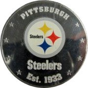 Fiji One Dollar (NFL. Pittsburg Steelers) PITTSBURG STELERS EST. 1933 coin reverse Fiji One Dollar (NFL. Pittsburg Steelers) PITTSBURG STELERS EST. 1933 coin reverse