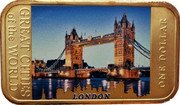 Fiji One Dollar Tower Bridge. London 2015  ONE DOLLAR LONDON GREAT CITIES OF THE WORLD coin reverse Fiji One Dollar Tower Bridge. London 2015  ONE DOLLAR LONDON GREAT CITIES OF THE WORLD coin reverse