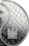 Fiji One Dollar Year of the Snake. Green Snake 2013 Proof 1/2 OZ 925 SILVER 2013 FIJI ONE DOLLAR coin obverse Fiji One Dollar Year of the Snake. Green Snake 2013 Proof 1/2 OZ 925 SILVER 2013 FIJI ONE DOLLAR coin obverse