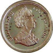 Cook Islands 1 Cent Golden Jubilee. Maundy Money 2002 Proof KM# 449 ELIZABETH II COOK ISLANDS coin obverse Cook Islands 1 Cent Golden Jubilee. Maundy Money 2002 Proof KM# 449 ELIZABETH II COOK ISLANDS coin obverse
