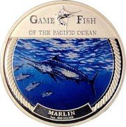 Fiji Two Dollars Marlin 2009  Proof GAME FISH OF THE PACIFIC OCEAN MARLIN coin reverse Fiji Two Dollars Marlin 2009  Proof GAME FISH OF THE PACIFIC OCEAN MARLIN coin reverse