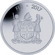Fiji Two Dollars (South Korea. Ice Sports) FIJI 2017 REREVAKA NA KALOU KA DOKA NA TUI coin obverse