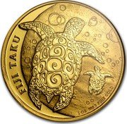 Fiji Two Hundred Dollars Hawksbill Taku Turtle 2013  BU FIJI TAKU 1 OZ 999.9 FINE GOLD coin reverse Fiji Two Hundred Dollars Hawksbill Taku Turtle 2013  BU FIJI TAKU 1 OZ 999.9 FINE GOLD coin reverse